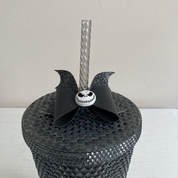 Starbucks Black Iridescent Studded 16 oz Tumbler Nightmare Before Christmas Jack - Picture 3 of 4